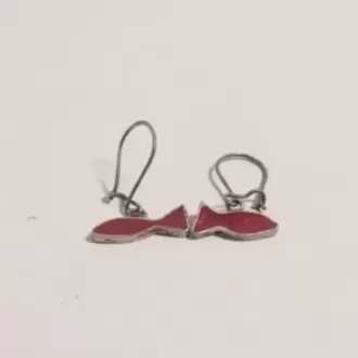 Fuşya Balık Küpe K0259