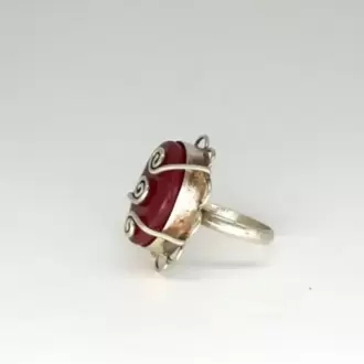 Yakut Sonsuzluk Oval Çiçek K0606