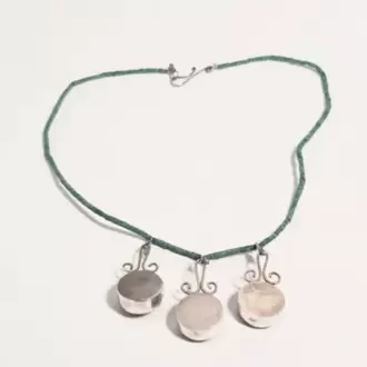 Malahit Ceyt Taşlı Kolye K0186