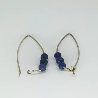 Kuvars Taşlı Halka Küpe K0903