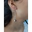 Oniks Taşlı Gözyaşı Küpe K0461