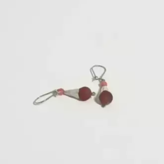 Mercan Ceyt Taşlı Huni Küpe Küpe K0129