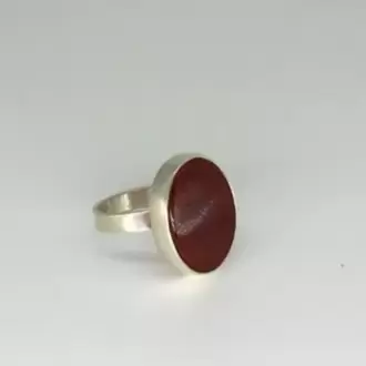 Akik Taşlı Oval Yüzük K0621