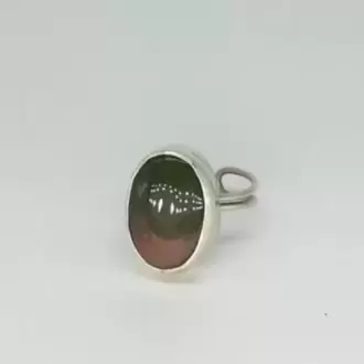 Hint Akik Taşlı Oval Yüzük K0635