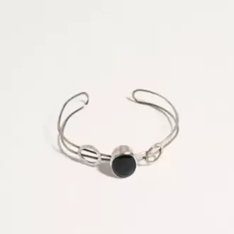 Oniks Taşlı Oval Bileklik K0173