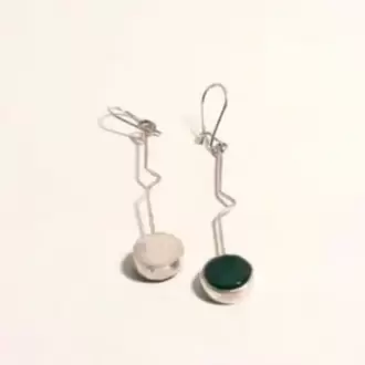 Sallantılı Zizgzag Küpe K0295