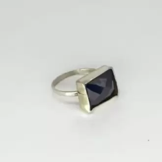 Safir Dikdörtgen Yüzük K0650
