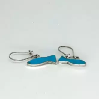 Turkuaz Balık Küpe K0920