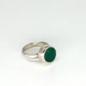 Yeşim Yuvarlak Yüzük K0667
