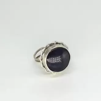 Hint Akik Zigzag Yuvarlak Yüzük K0691