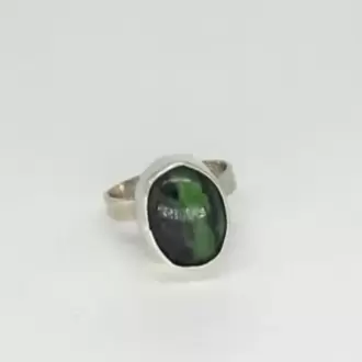 Jasper Taşlı Oval Yüzük K0678
