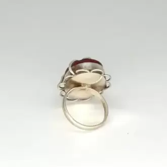 Yakut Sonsuzluk Oval Çiçek K0606