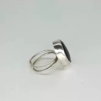 Oniks Taşlı Oval Yüzük K0644