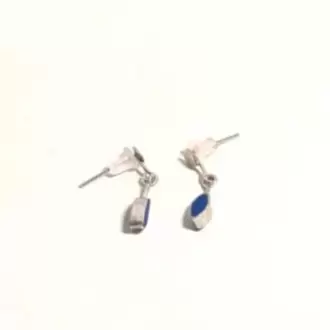 Saks Mavi Mekik Küpe K0357