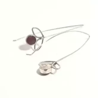 Ceyt Taşlı Yaprak Küpe K0254