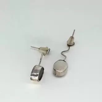 Onix Taşlı Oval Küpe K0982