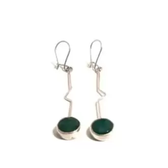 Sallantılı Zizgzag Küpe K0295