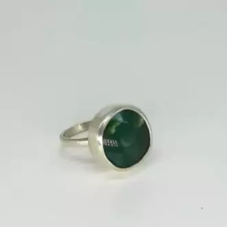 Hint Akik Taşlı Yuvarlak Yüzük K0631