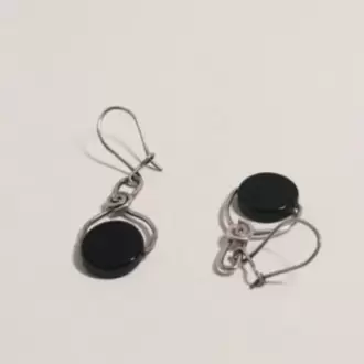 Oniks Taşlı Kadın Küpe K0256