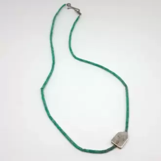 Turkuaz Taşlı Ev Kolye K0971