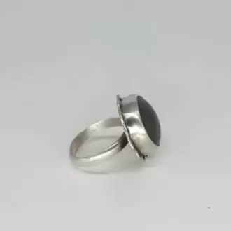 Hint Akik Taşlı Zigzag Yuvarlak Yüzük K0636