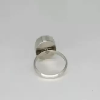 Akik Taşlı Küçük Oval Yüzük K0639