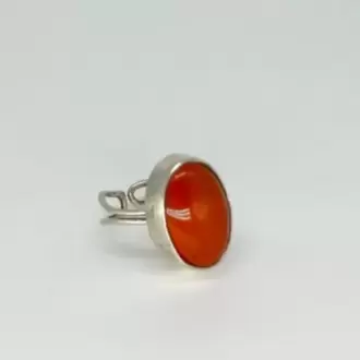 Jasper Taşlı Oval Yüzük K0695