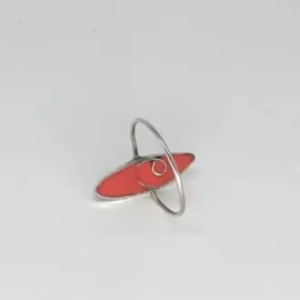 Kırmızı Mekik Yüzük K0916