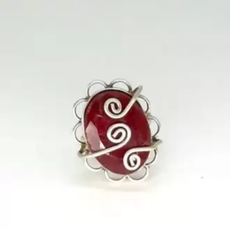 Yakut Sonsuzluk Oval Çiçek K0606