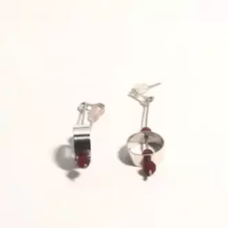 Ceyt Taşlı Sallantı Yuvarlak Küpe K0286