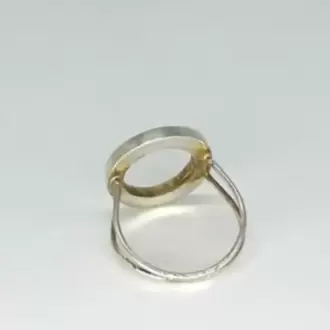 Siyah İçiboş Yuvarlak Yüzük K0769