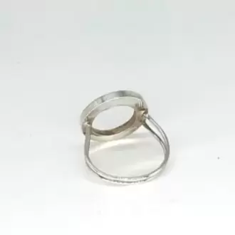 Saks Mavi İçiboş Yuvarlak Yüzük K0739