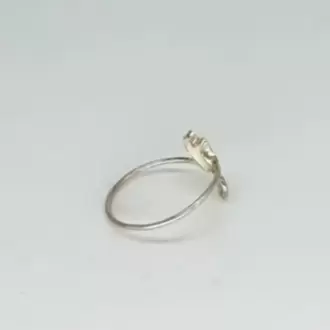 Beyaz Kedi Yüzük K0994