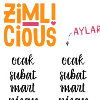 El Yazısı Türkçe Günler ve Aylar – Fırça Kalem