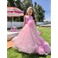 pink waterlily dress 8-9-10 yaş