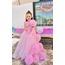 pink waterlily dress 8-9-10 yaş