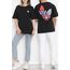Baskılı Unisex Tişört Siyah