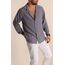 Füme Relaxed Fit Uzun Kollu Erkek Keten Gömlek
