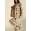 Keten Kimono Pantolon İkili Takım