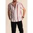 Slim Fit Desenli Apaş Yaka Gömlek