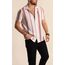 Slim Fit Desenli Apaş Yaka Gömlek