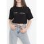 Beli Lastikli Crop Tişört 