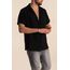 Relaxed Fit Keten Kısa Kollu Gömlek