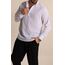 Relaxed Fit Keten Uzun Kollu Hakim Yaka Erkek Gömlek