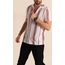 Slim Fit Desenli Apaş Yaka Gömlek