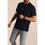 İndigo Slim fit Desenli Yazı Detay Erkek Tişört