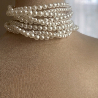 Pearl choker necklace (İnci tasma kolye)