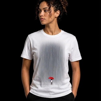 Yağmur Baskılı T-shirt 