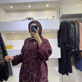 Taşlı tunik ceket