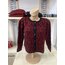 Leopar desenli bordo ceket